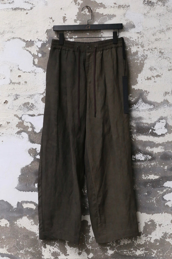 DEVOA 25 Spring/Summer Straight Pants DVA-PTJ-CRSB-CHARCOAL